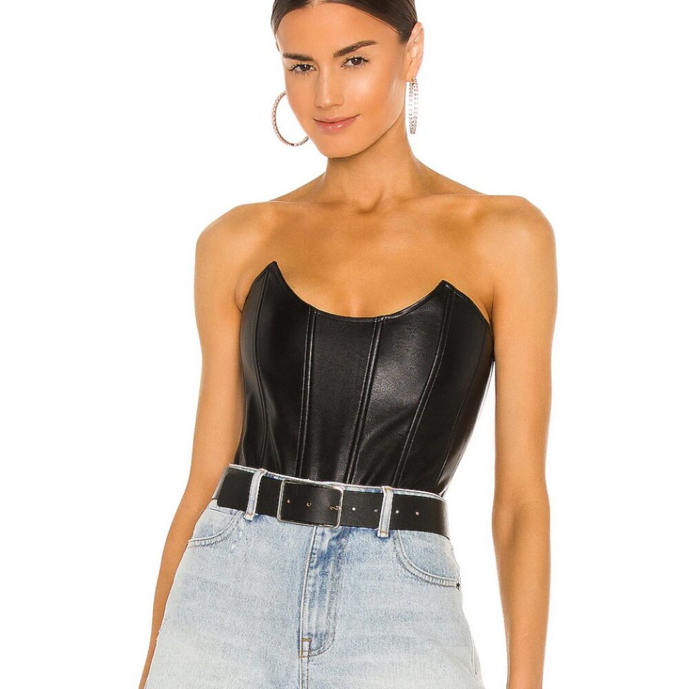 NWT Miaou Leia Black Vegan Corset